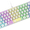 White, variant on ZIYOU LANG K61 Wired Gaming Keyboard with RGB Backlit, Mechanical Feel, Black