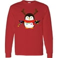 thumbnail image 3 of Inktastic Penguin Xmas Long Sleeve T-Shirt, 3 of 5