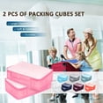 thumbnail image 6 of Packing Cubes Set, 2 Pcs Packing Organizers Set for Suitcases, Large Capacity Travel Luggage Organizers Set includes 7 Large Size Storage Bags, Convenient Organizer Bags for Travel (Pink), 6 of 6
