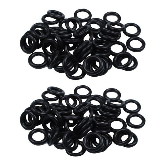 100 Pieces Black Nitrile Rubber O Ring Seals 12 mm x 2,5 mm x 7 mm
