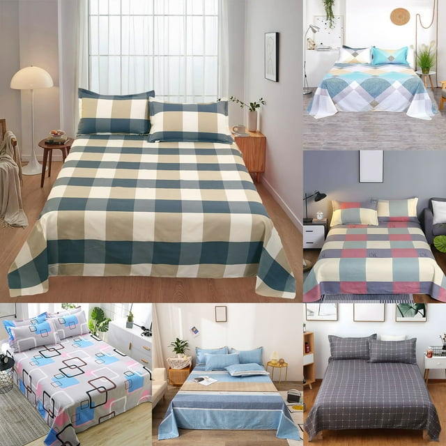 Juegos de Cama de Gran Tamaño para Todas Las Estaciones, Sábanas, Edredones con 2 Fundas de Almohada, Juego de 3 Piezas, Sábanas y Fundas de Almohada, Resistentes a La Contracción y La Decoloración,