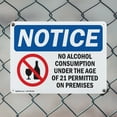 thumbnail image 5 of (2 Pack) No Alcohol Consumption OSHA Notice Sign 24 Inch X 18 Inch Plastic Sign, Weather Resistant, UV Protected for Workplace, Business, and Construction Site, Made in the USA, 5 of 8