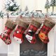 thumbnail image 5 of Yuarrent Rejilla Calcetín de Navidad Papá Noel Muñeco de nieve Pinup Imagen Árbol de Navidad Bolsa de regalo Inicio Calcetines de Navidad Colgante Kits de decoración para fiestas Papá Noel Yuarrent HA069957-01, 5 of 6