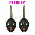 thumbnail image 4 of DON'T TOUCH MY KEY 2 Pcs Car Silicone Cover Remote Key for Mitsubishi Lancer Endeavor Mirage, 4 of 5