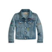 Ralph Lauren CLOVERS WASH Girls' Denim Trucker Jacket, US 14