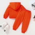 thumbnail image 3 of Happy Town Toddler Fall Outfits for Girl Boy Long Sleeve Hoodie Top and Long Sweatpants Set Toddler Sweatsuit, 3 of 8