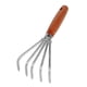thumbnail image 1 of Rastrillo de mano, rastrillo de hojas, deshierbe, siembra, portátil, pequeña herramienta de jardinería, motocultor para parque, patio, playa, césped, 1 of 9