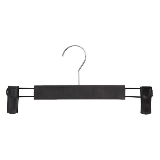 10pcs Retractable Pants Hangers with Clips Non-slip Plastic Space-Saving Hangers