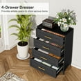thumbnail image 6 of Foreate 4-Tier Steel Dresser for Bedroom | 43in Green Metal Storage Cabinet (420lbs Capacity) | Easy Assembly | Modern Black Dresser for Bedroom, Office & Nursery, 6 of 8