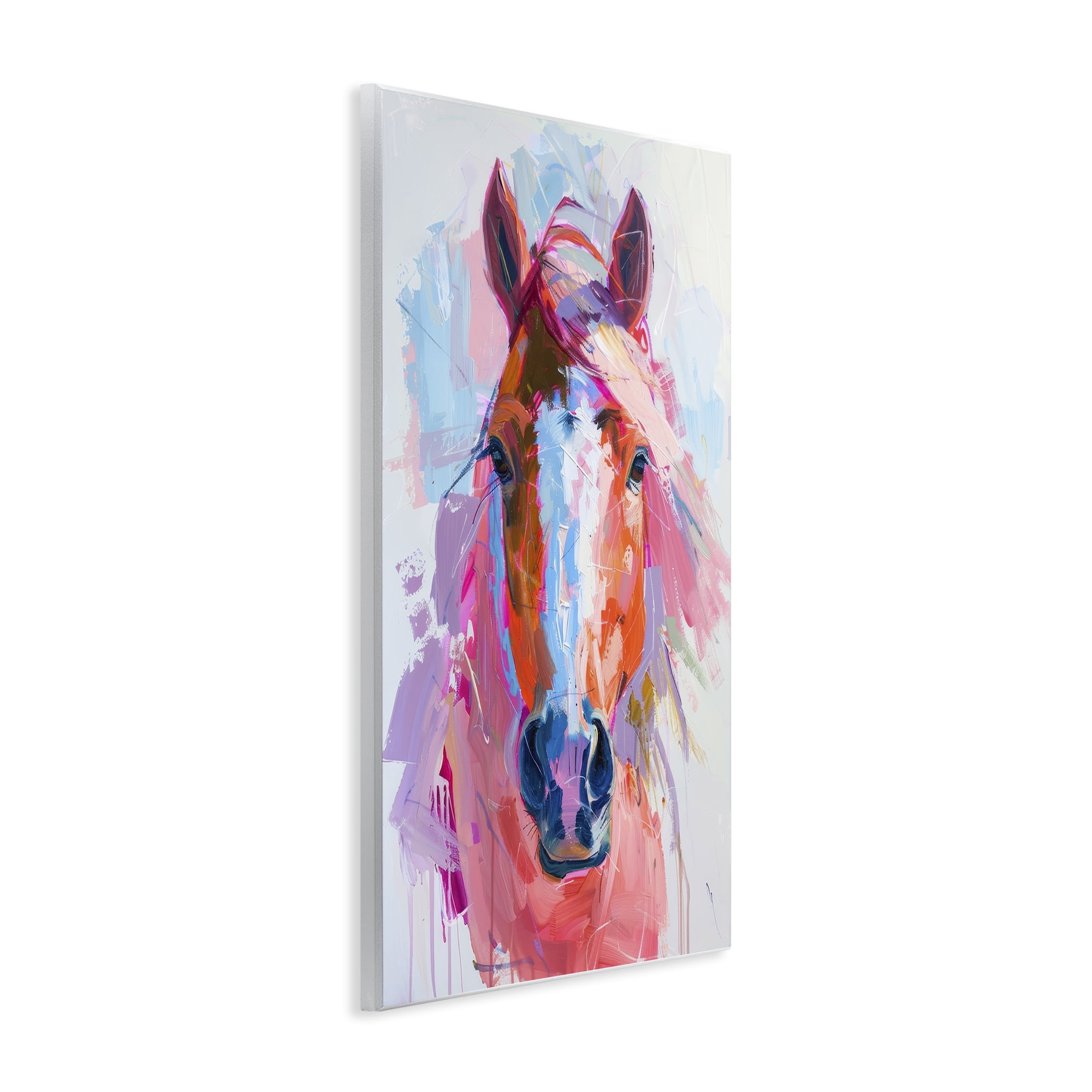 Stupell Industries Sunset Horse Visage Animals Painting Unframed Art Print Wall Art, 13 x 19