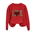 thumbnail image 4 of Meichang Sweatshirts à Col Rond pour Femmes, Sweatshirts de la Saint-Valentin, Imprimé Cœur d'Amour, Pull à Manches Longues, Décontracté, 4 of 4