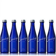 Saratoga Natural Spring Water, .. 12oz Cobalt Blue Glass .. Bottle (Pack of 6, .. Total of 72 Fl .. Oz)