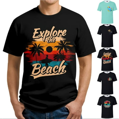 

MLFU Hawaii Unisex 3D Print Graphic T-Shirt Novelty Tops Shirt For Women Men