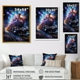 thumbnail image 4 of Designart "Moonlit Train Journey in Purple" Performing Arts Canvas Wall Art - Traditional Purple Transportation Train Living Room Canvas Art, 4 of 6