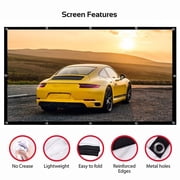 Projector Screen 150in Double Sided Projection for Home Theater Outdoor Indoor