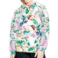 thumbnail image 5 of Xoenoiee Girls Hoodies Retro Hummingbird Peach Blossom Pattern Pullover Cosy Fashion Hooded Top Sportwear for Kids with Long Sleeve and Front Kangaroo Pocket, XL, 5 of 7