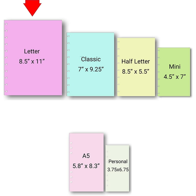 Half Letter Discbound  Undated Planner Inserts – The Collected Planner