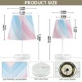thumbnail image 4 of Yayeee Mini Table Lamp 10.8" Dimmable with Fabric Shade 3 Color Temperatures, Blue Gradient, 4 of 7