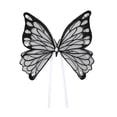 thumbnail image 2 of Abbraccia Embroidery Butterfly Flower Packaging Valentines Day Decor Floral Packaging Material for Anniversary Thanksgiving Black, 2 of 10