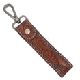 thumbnail image 3 of Handmade Leather Wristlet Key Chain Top Grain Leather Key Holder 5 Inch, 3 of 4