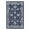 Dark Blue And Ivory, variant on Kazia Distressed Floral Lattice 5x8 Area Rug