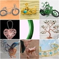 thumbnail image 2 of Aluminum Wire Thickness Bendable Wires Durability Bike Easy to Use Handy Installation Durability Rust-proof for Crafts DIY green, 2 of 9