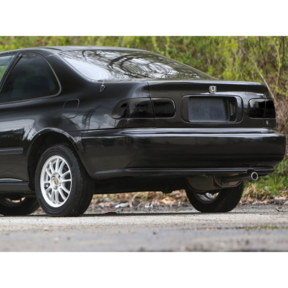 Rvinyl Tail Light Tint Covers Compatible with Honda Civic 1992-1995 - Matte Smoke