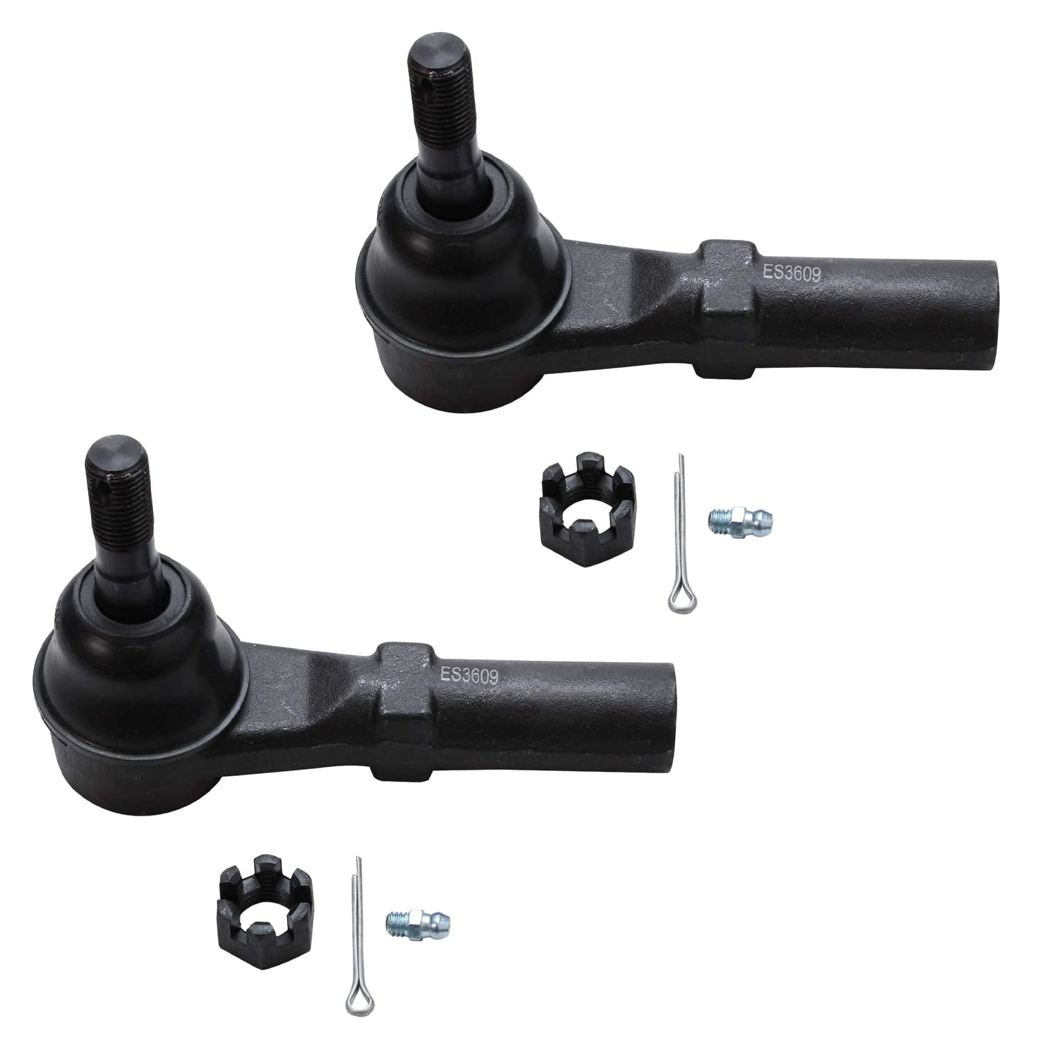 Detroit Axle - Front 12pc Gear Box Kit for 2007-2017 Chevy Express GMC Savana 2500 3500, Power Steering Gear Box Sway Bars Tie Rods Upper Ball Joints Pitman Idler Arms Bracket Replacement