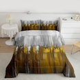 thumbnail image 2 of Homewish Graffiti Geometric Stripe Bedding Comforter Set,Modern Abstract Artistic Twin Comforter Sets,Yellow Gray Bedding Set For Kids,Breathable Home Decor Reversible,2pcs, 2 of 8