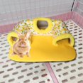 thumbnail image 4 of Túnel para cobayas, juguete para animales pequeños, jaulas lavables multiusos Amarillo, 4 of 7