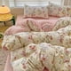 thumbnail image 3 of Ropa de cama de algodón lavado Juego de edredón Funda de almohada Sábana individual Cama de tamaño completo, 3 of 11