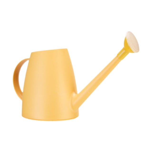 Regadera para plantas, hervidor de agua de 1,8 l, ligera, multiusos, práctica, larga Amarillo