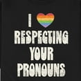 thumbnail image 3 of Instant Message - I Love Respecting Your Pronouns - Men's Crew Neck Fleece Pullover, 3 of 6