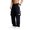 Black, variant on Men's Outdoor Sports Straight Leg Workwear Trousers, Fashion Solid Color Cargo Pants for Hiking and Construction Work,Army Green,L