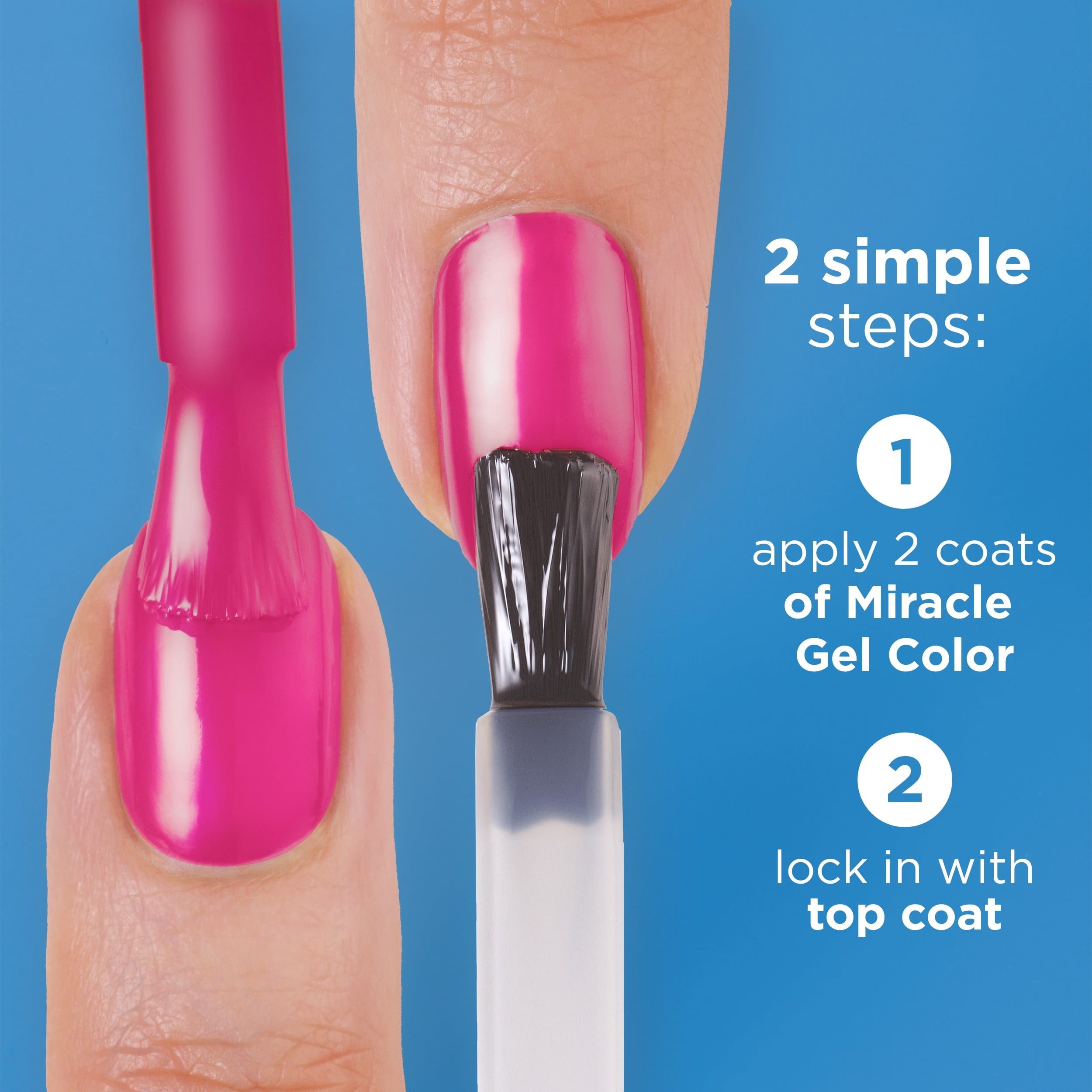 Sally Hansen Miracle Gel Supercharged Pinks Nail Polish, Salon-Quality Gel-Like Polish, Long-Lasting, Chip-Resistant, Unstop-purple 0.5 fl oz
