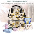 thumbnail image 5 of Gaeub Yellow Flowers Hummingbird Print Mummy Diaper Bag Backpack,Durable Maternity Baby Nappy Casual Shoulder Bags,Travel Hiking Outdoor Pack, 5 of 6