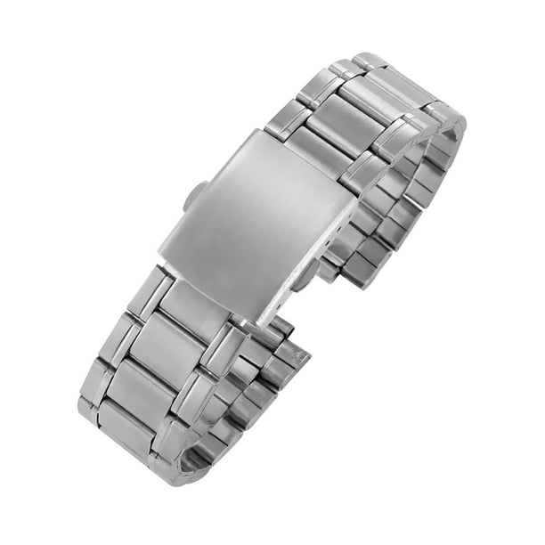 Correa de reloj de acero inoxidable Correa de reloj de repuesto Correa de reloj de metal para hombres y 22mm