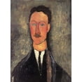 thumbnail image 2 of Modigliani, Amedeo 11x14 Gold Ornate Wood Framed with Double Matting Museum Art Print Titled - Leopold Survage, 2 of 4