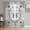 Light Gray, variant on Vintage Bees Crowns Sheer Curtains 54 Inch Length 2 Panels Set for Living Room/Bedroom, Rustic Leaves Rings Burlap Semi Curtain Sheers Drapes Rod Pocket Curtains Window Treatment Set 52''x54''x2