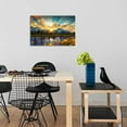 thumbnail image 6 of HFDF Nature Mountain Wall Art Sunset Wall Decor for Kitchen Grand Teton Sunflower Landscape Picture Canvas Prints Sunrise Forest Lake Scenery Painting National Park Poster Decoration 20x16inch Framed, 6 of 6