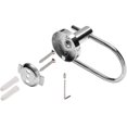 thumbnail image 4 of Chrome Bathroom Toilet Roll Holder Round. Wall Mounted Toilet Paper Holder Stainless Steel (Non Self Adhesive), 4 of 5
