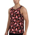 thumbnail image 2 of Fotbe Ladybugs and Red Hearts Pattern Men's Quick Dry Workout Tank Top Gym Muscle Tee Fitness Bodybuilding Sleeveless T Shirt Breathable Workout Shirt-X-Large, 2 of 9