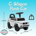 thumbnail image 2 of Best Ride On Cars Kids Stroller Mercedes G-Wagon Push Car, White, 2 of 9