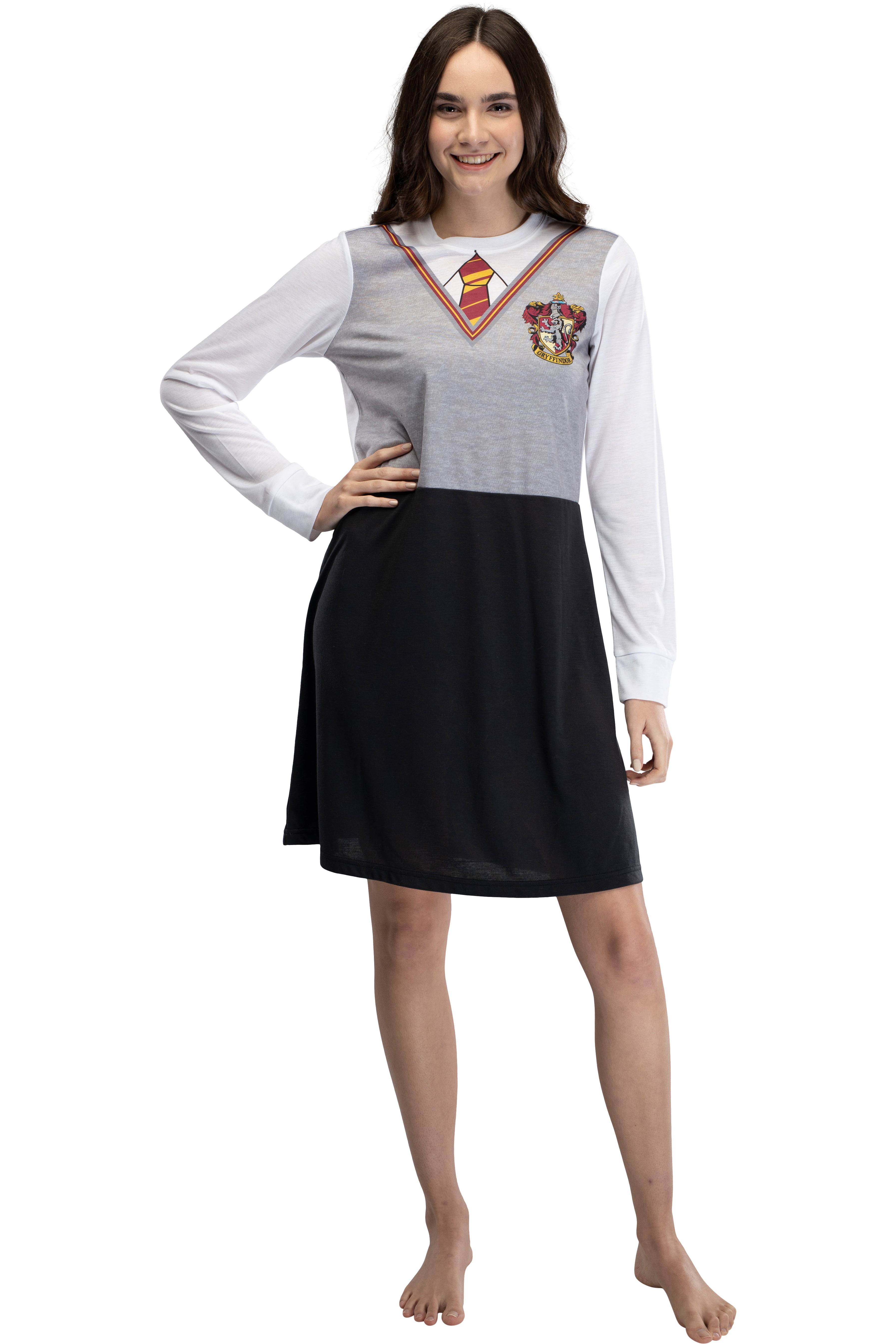 Harry Potter Juniors Hermione Costume Uniform Gryffindor Pajama