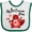 White and Green, variant on Inktastic My 1st Canada Day with Red and White Maple Leaves Boys or Girls Baby Bib