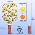 thumbnail image 3 of Pickleball Paddles Set Of 1, Fiberglass Surface, Daisy Floral Print, 1 Paddle, 2 Balls & Bag, 3 of 5