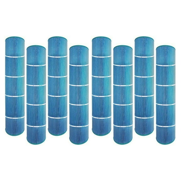 Hurricane 8 Pack HF7494 Elite Aseptic Pool and Spa Filter Cartridge Replacement, Blue