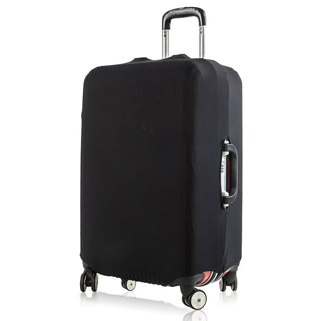 Travel Bag Protector Cover 26 English Letter Printed Accessory Bag Elastic Travel Bag Cover Applicable To 18-28 Inch Suitcase Black L