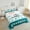 Teal White, variant on American Football Comforter Twin Size,Football Bedding Sets ,White Blue Orange Sports Comforter Sets,Football City Team Duvet Insert with 1 Pillowcase(Miami)