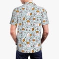 thumbnail image 4 of Balery Carrot Rabbit Printed Men’s Short Sleeve Polo Shirt, Midweight Men's Shirt,Golf Polo shirts -Medium, 4 of 9
